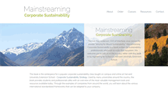 Desktop Screenshot of mainstreamingsustainability.com